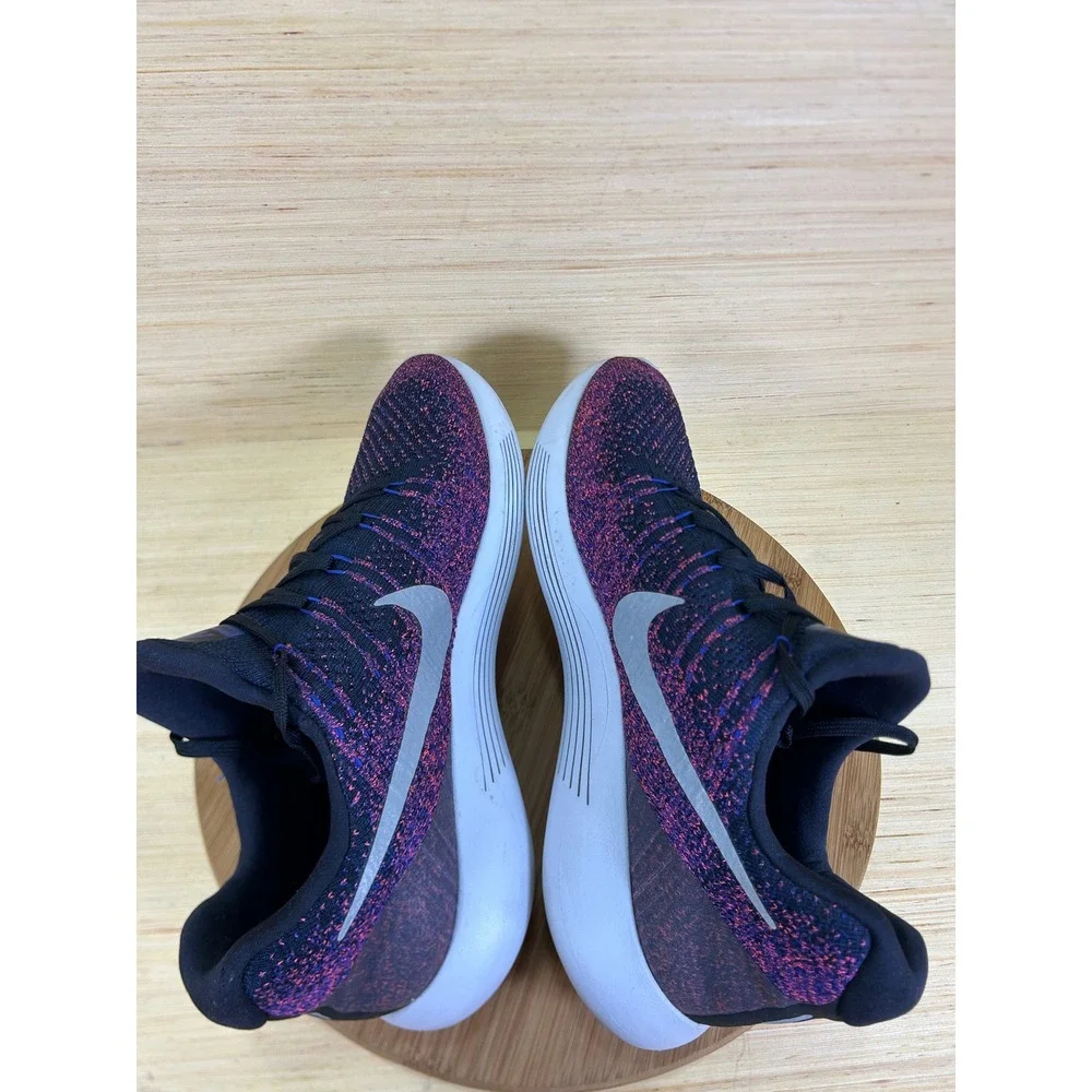 Nike LunarEpic Low Flyknit 2 Mens Size 13 Running Shoes Blue Crimson 863779-015
